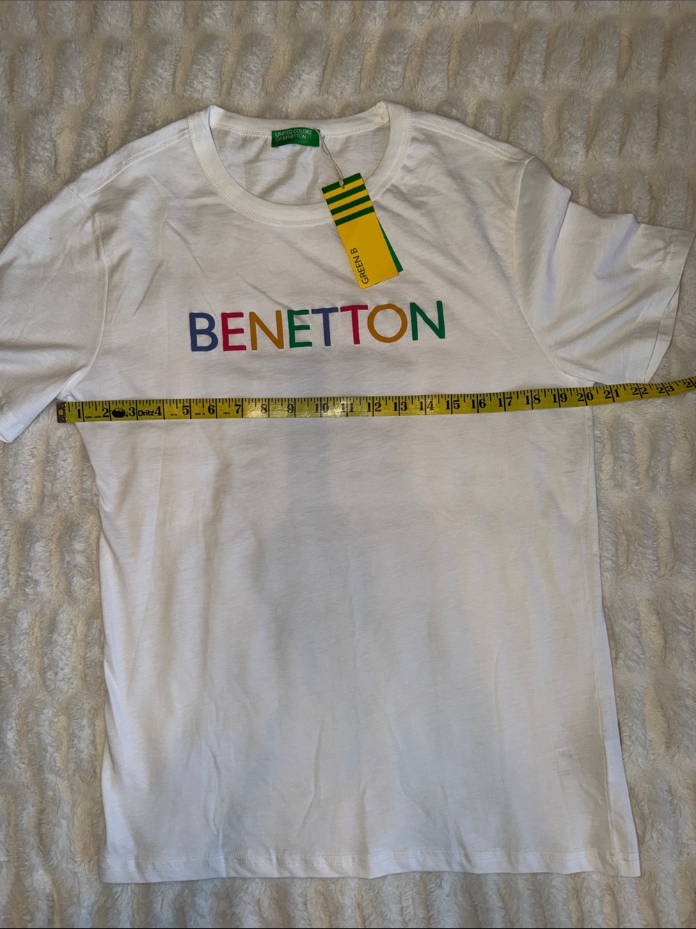 Benetton Tee with Rainbow Logo - Picture 6 of 7